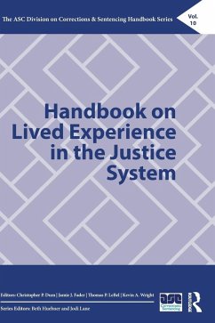 Cover Handbook on Lived Experience in the Justice System