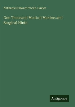 Cover One Thousand Medical Maxims and Surgical Hints