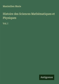 Cover Histoire des Sciences Mathématiques et Physiques