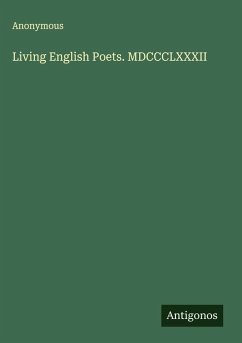 Cover Living English Poets. MDCCCLXXXII