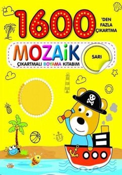 Cover Mozaik Cikartmali Boyama Kitabi Sari 1600den Fazla Cikartma