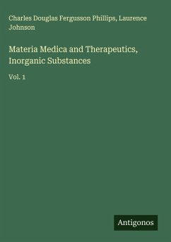 Cover Materia Medica and Therapeutics, Inorganic Substances