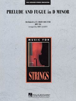 Johann Sebastian Bach, Prelude and Fugue In D Minor Streichorchester Partitur + Stimmen