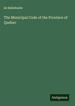 Cover The Municipal Code of the Province of Quebec