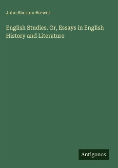 Cover English Studies. Or, Essays in English History and Literature