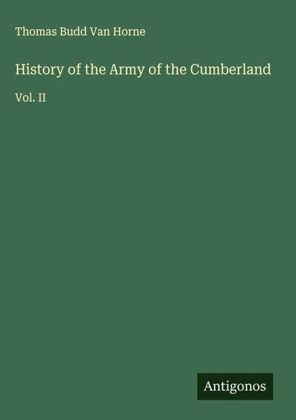 History of the Army of the Cumberland History of the Army of the Cumberland