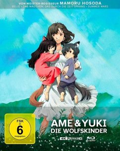 Cover Ame & Yuki - Die Wolfskinder 4K Ultra HD Blu-ray + Blu-ray / Limited Steelbook