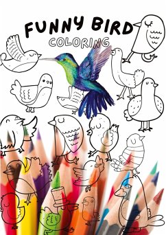 Cover Funny Bird Coloring Book