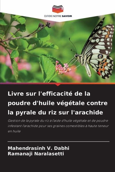 Livre sur l'efficacité de la poudre d'huile végétale contre la pyrale du riz sur l'arachide