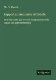 Rapport sur une jambe artificielle