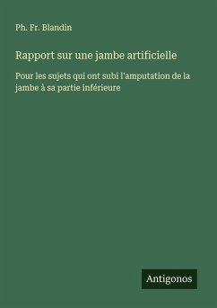 Cover Rapport sur une jambe artificielle