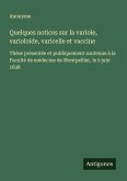 Quelques notices sur la variole, varioloïde, varicelle et vaccine Quelques notices sur la variole, varioloïde, varicelle et vaccine