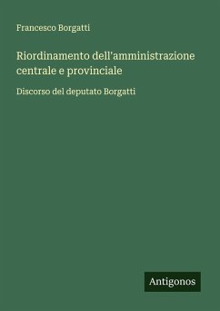 Cover Riordinamento dell'amministrazione centrale e provinciale