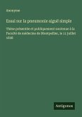 Essai sur la pneumonie aiguë simple Essai sur la pneumonie aiguë simple