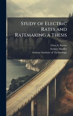 Cover Study of Electric Rates and Ratemaking a Thesis