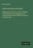 Della educazione del popolo Della educazione del popolo