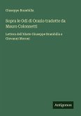Sopra le Odi di Orazio tradotte da Mauro Colonnetti