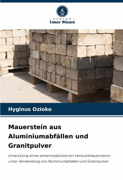 Cover Mauerstein aus Aluminiumabfällen und Granitpulver