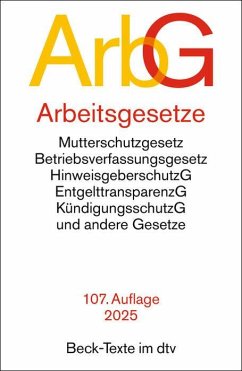 Cover Arbeitsgesetze. ArbG
