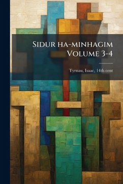 Cover Sidur ha-minhagim Volume 3-4