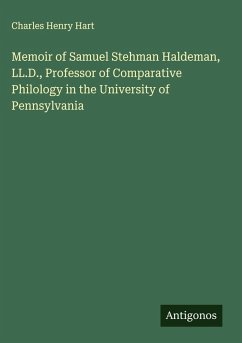 Cover Memoir of Samuel Stehman Haldeman, LL.D., Professor of Comparative Philology in the University of Pennsylvania