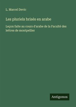 Cover Les pluriels brisés en arabe