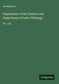Department of the Classics and Department of Indic Philology