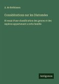 Considérations sur les Diatomées