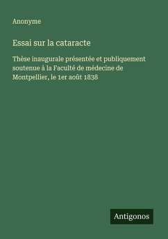 Essai sur la cataracte - Anonyme Essai sur la cataracte - Anonyme