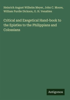 Cover Critical and Exegetical Hand-book to the Epistles to the Philippians and Colossians