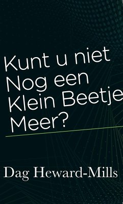 Cover Kunt u niet Nog een klein beetje meer? (eBook, ePUB)