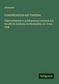 Considérations sur l'asthme