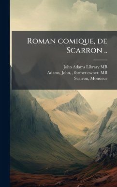 Roman comique, de Scarron .. Cover Roman comique, de Scarron ..