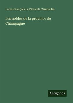 Cover Les nobles de la province de Champagne