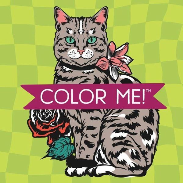 Color Me! Cats - Keepsake Coloring Books Compact Edition with Cat Quotes 7x7 Inches Portable Coloring Book for Cat Lovers, Adults & All Ages