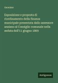 Esposizione e proposta di riordinamento della finanza municipale presentata dallo assessore anziano al Consiglio comunale nella seduta dell'11 giugno 1869