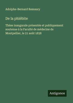 Cover De la phlébite