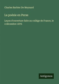 Cover La poésie en Perse