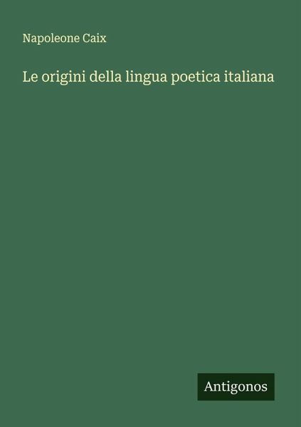 Le origini della lingua poetica italiana