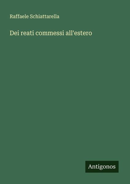 Dei reati commessi all'estero