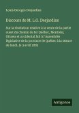 Discours de M. L.G. Desjardins