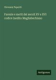 Facezie e motti dei secoli XV e XVI codice inedito Magliabechiano