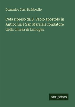 Cover Cefa ripreso da S. Paolo apostolo in Antiochia è San Marziale fondatore della chiesa di Limoges