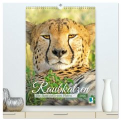 Raubkatzen: Die Jäger auf leisen Pfoten (hochwertiger Premium Wandkalender 2026 DIN A2 hoch), Kunstdruck in Hochglanz Raubkatzen: Die Jäger auf leisen Pfoten (hochwertiger Premium Wandkalender 2026 DIN A2 hoch), Kunstdruck in Hochglanz