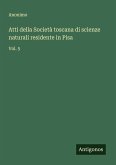 Atti della Società toscana di scienze naturali residente in Pisa