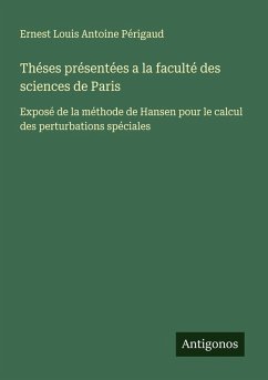 Cover Théses présentées a la faculté des sciences de Paris