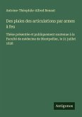 Des plaies des articulations par armes à feu