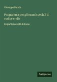 Programma per gli esami speciali di codice civile