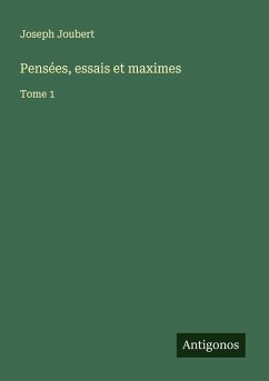 Cover Pensées, essais et maximes