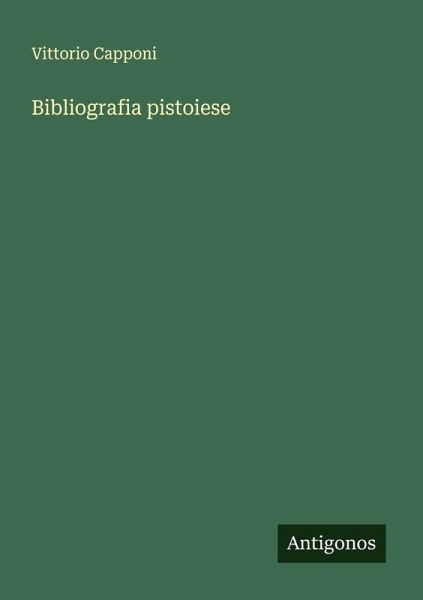 Bibliografia pistoiese